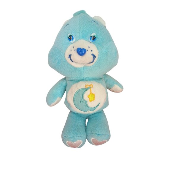 Vintage Care Bears Lullaby Bedtime Plush Toy 1980s Blue Moon With‎ Star - Picture 1 of 7